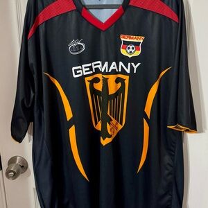 Germany Black and Gold Soccer Jersey